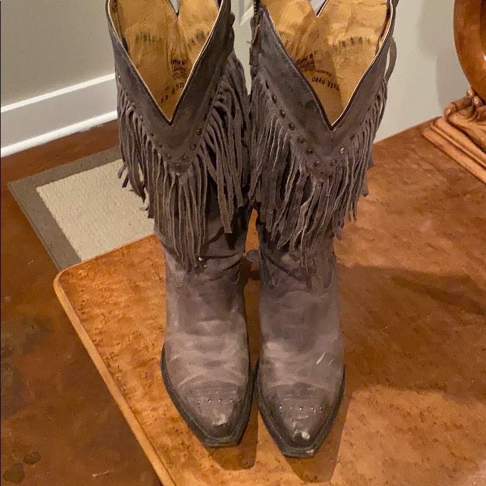 Tony Lama fringe cowboy boots